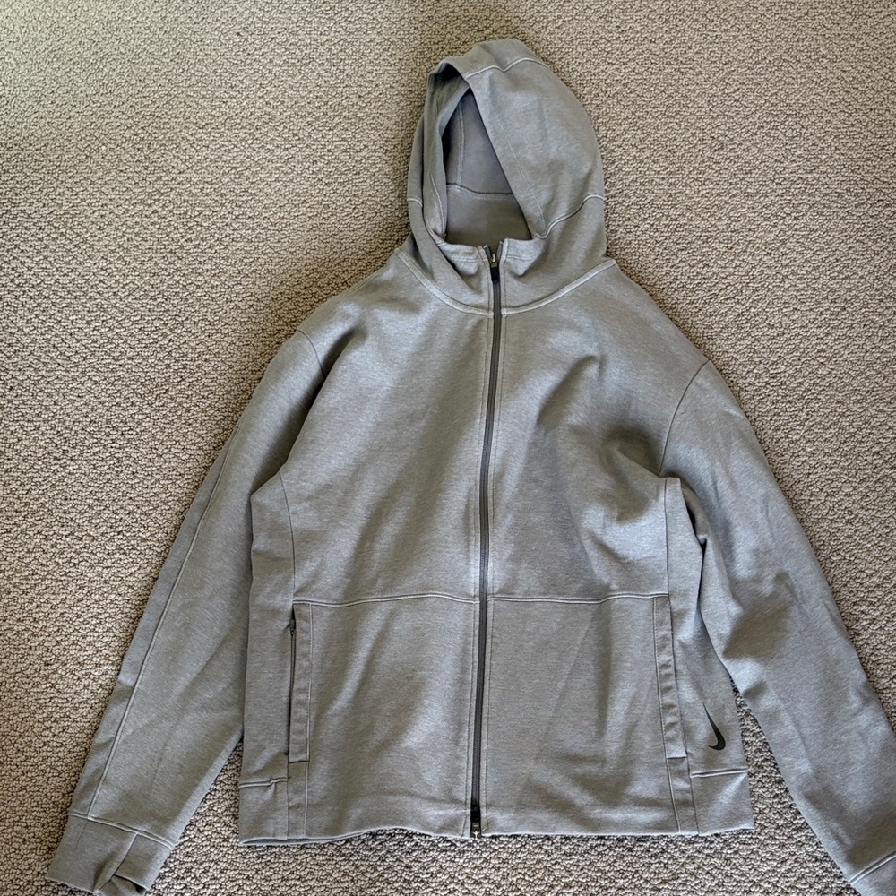 Nike Gray Full-Zip Hooded Sweatshirt